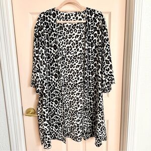 Leopard print Les Amis kimono